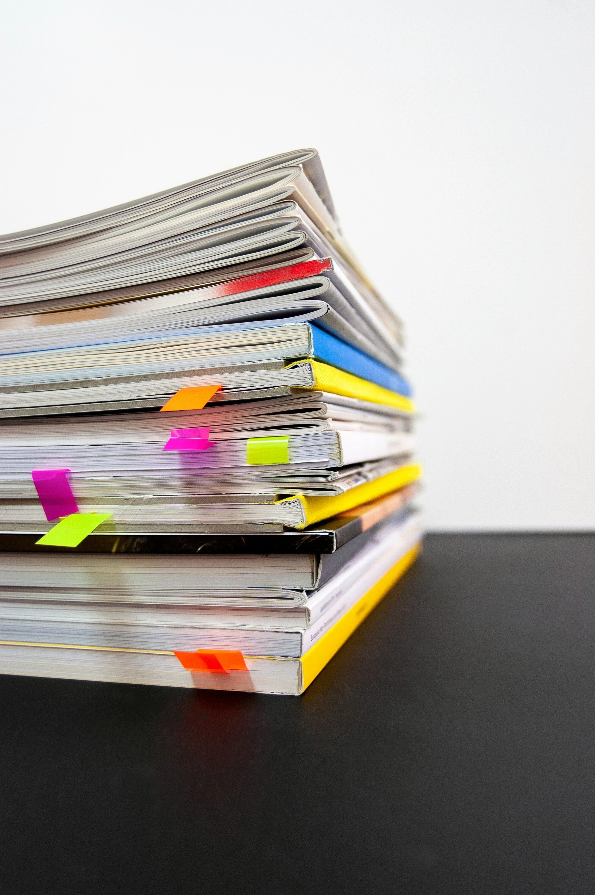 Documents on a stack
